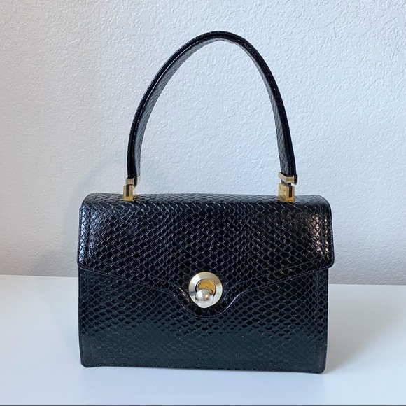 Vintage Koret Leather Handbag Shoulder Bag with chained coin purse - Picture 3 of 14